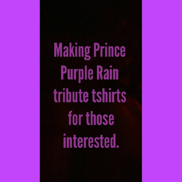 Prince tribute tshirts