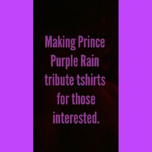 Prince tribute tshirts