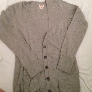EUC grey boyfriend cardigan size small