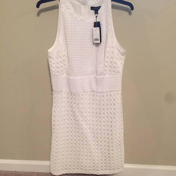 Banana Republic white sleeveless dress