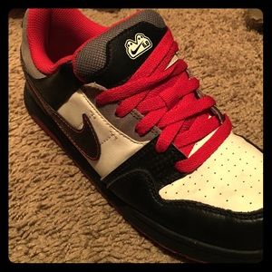 Red and Black Nike 6.0s
