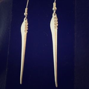 Rocker chic spike drop earrings