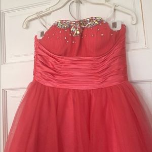 Peach prom Dress