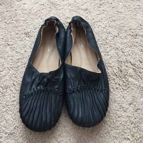Chocolate Blu slip on flats. Size 8. Never worn
