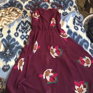 Fun flowey purple summer floral dress