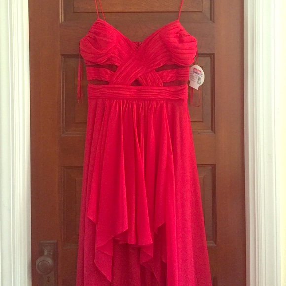Unique High-low Prom Dress with Mesh & Layers