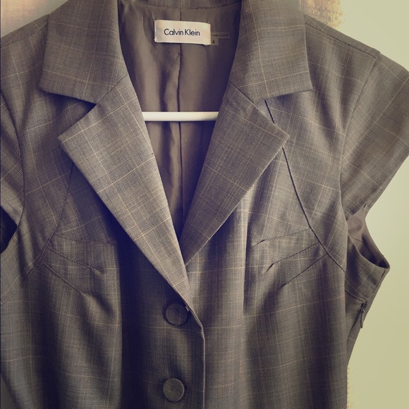 Calvin Klein Flare Dress w/ Belt