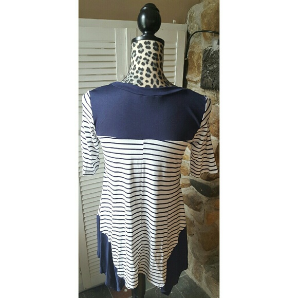 Navy stripes tunic top - Picture 3 of 3