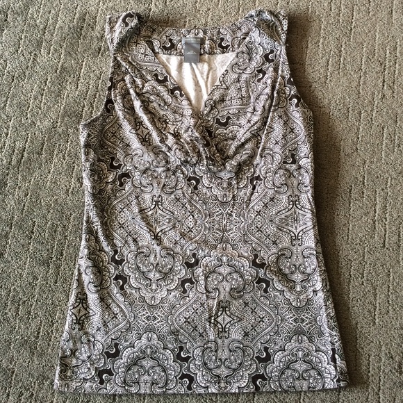 Ann Taylor brown patterned top