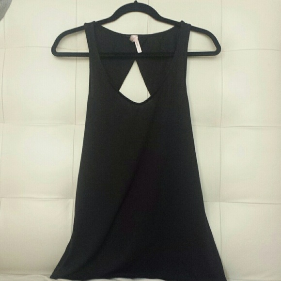 Sparkle & Fade Open Back Chiffon Tank Top