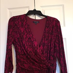 Beautiful Raspberry and Black Dress