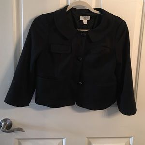 Black blazer crop style