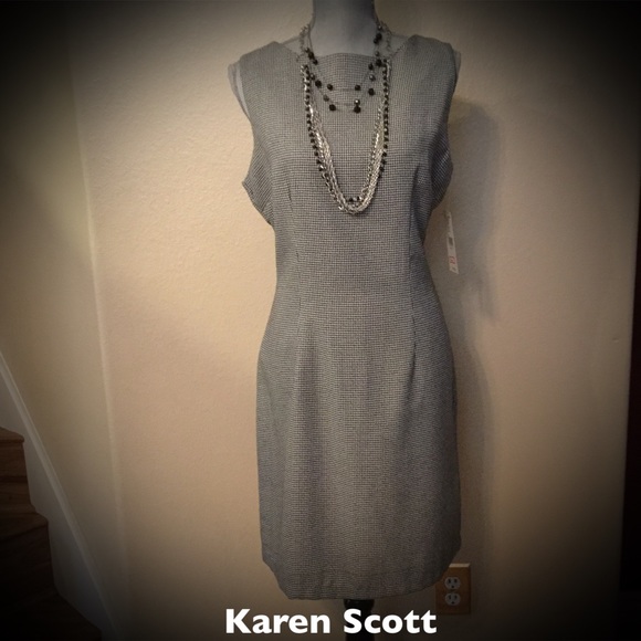 Classic Black and White Sheath Dress...NWT