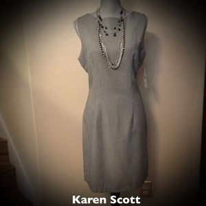 Classic Black and White Sheath Dress...NWT