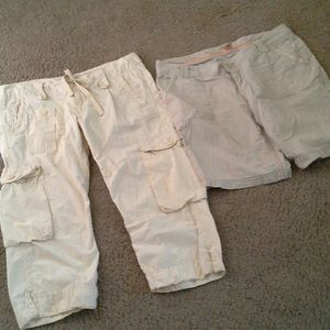 Tan shorts& cargo pants bundle
