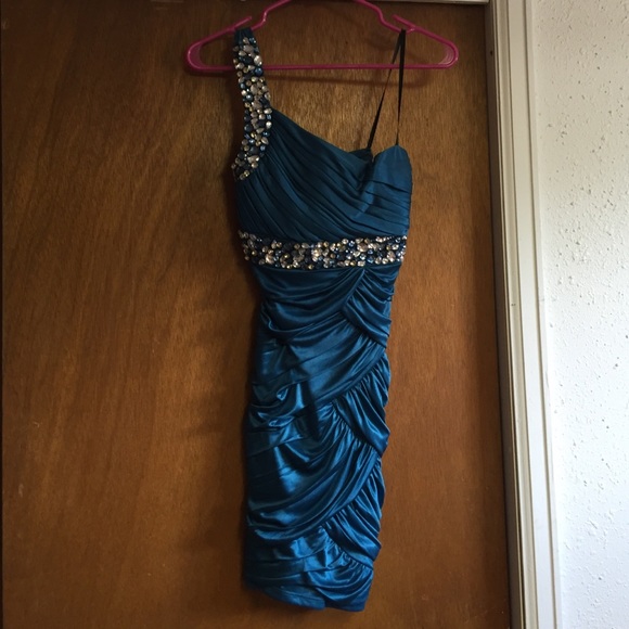 Blue semi-formal dress