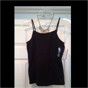 Brand NWT black cami
