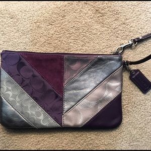 Authentic coach wristlet.