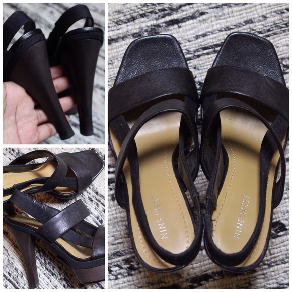 Sold Black toe strap heels like new - Picture 2 of 4