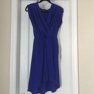 Royal Blue Polyester Dress