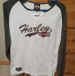 Baseball style Harley Davison long-sleeve