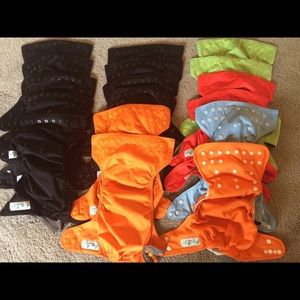 Smart Snugs cloth pocket diapers with extras