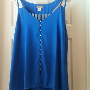 Blue Dressy Tank 2x