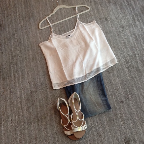 NWT Gap Drapey Mesh Camisole