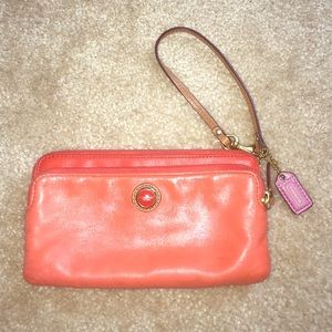 Coach wristlet wallet.