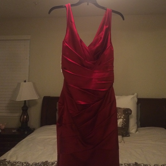 Red Satin Gown