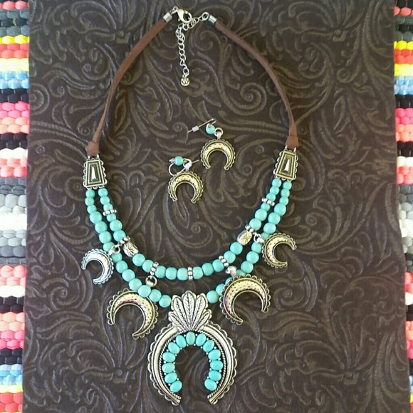 * HOST PICK 5/22**  Howlite Squash Blossom Set - Picture 4 of 4