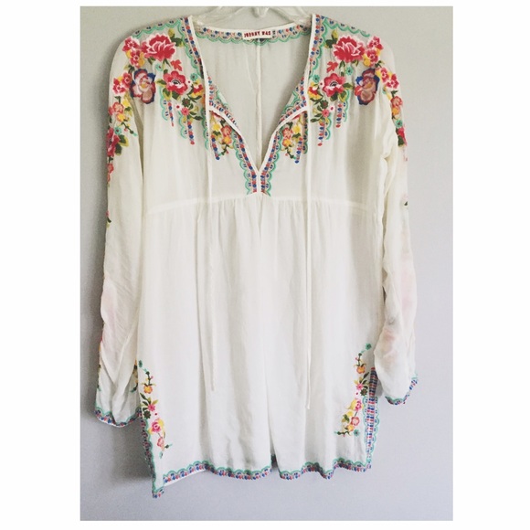 Anthropologie Tops - Anthropology White Tunic