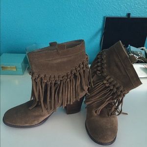 Sbicca Sound Fringe Bootie