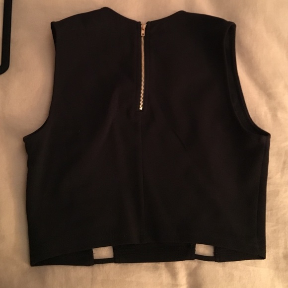 2 piece set, black crop top and skirt - Picture 3 of 4