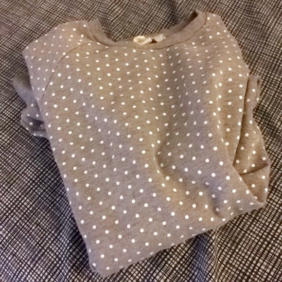 f21 dotted pullover sweatshirt