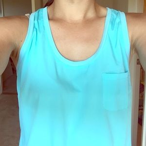 Small Banana Republic turquoise racer-back tank, S