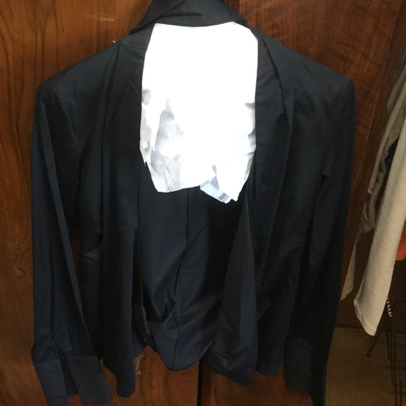 Black banana republic tie up top
