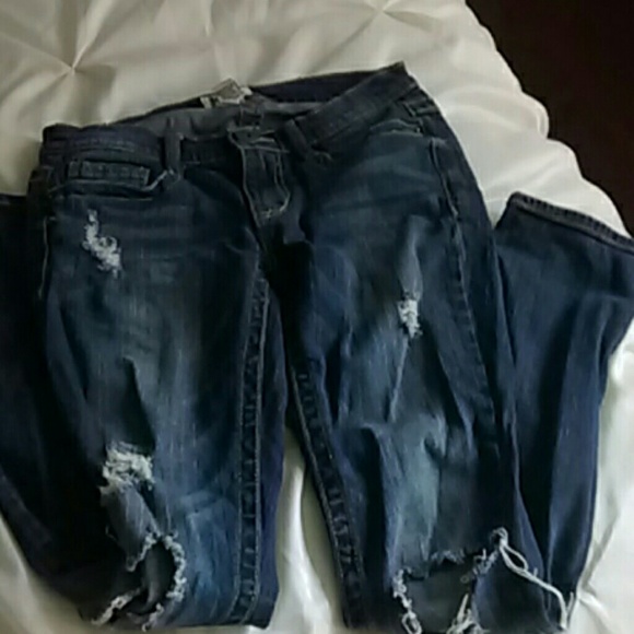 Ripped, skinny jeans