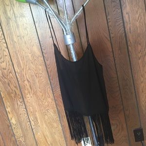 Shake down fringe top