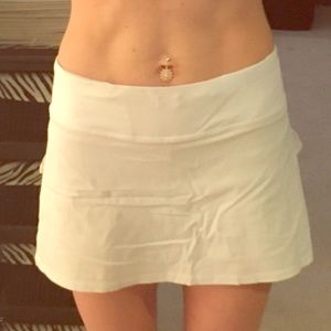 White Lululemon skirt