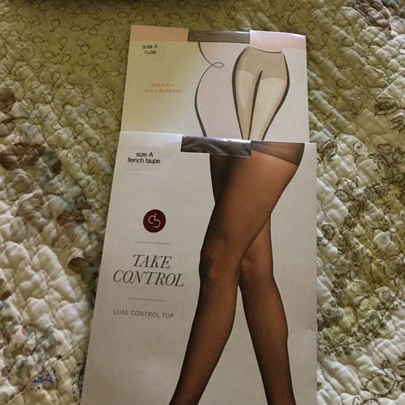 Size A stockings French taupe and nude