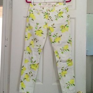 Kate spade lemon jeans 27 perfect condition!