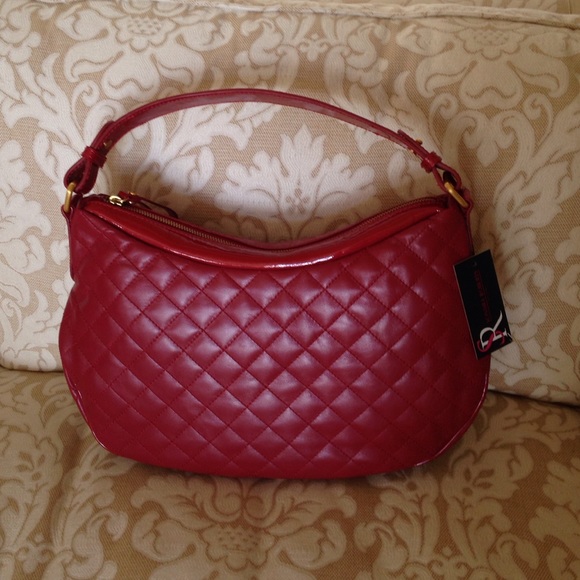Red leather purse