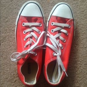 Red orange converse