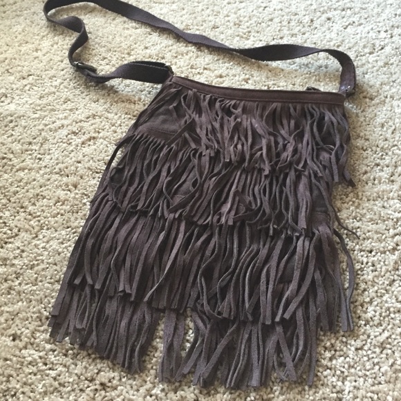 American Eagle fringe hobo cross body satchel