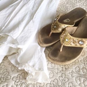 Gold Boho Sandals