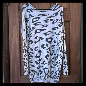 Forever 21 Animal Print Oversized Sweater/Tunic