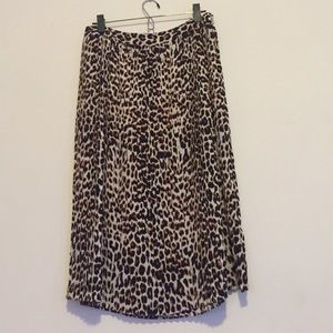 Leopard Midi Skirt