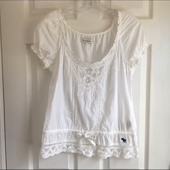 White Lace Abercrombie & Fitch Top