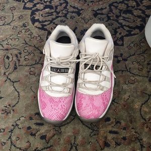 Pink snake skin Jordan 11s